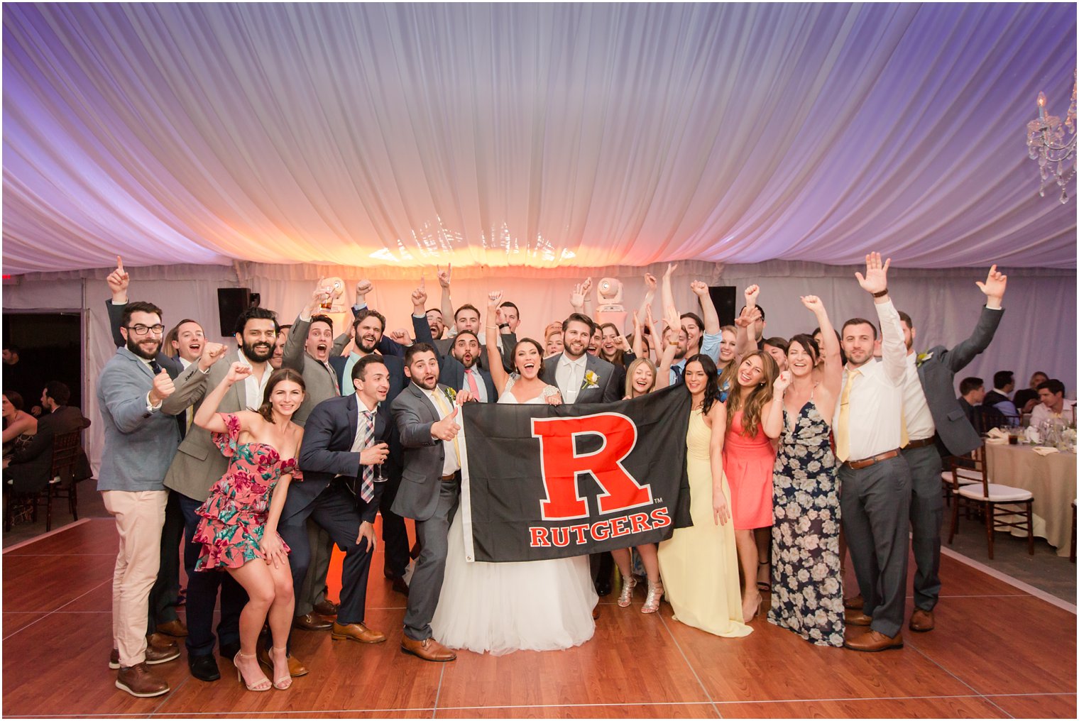 Photo of Rutgers alumni at Windows on the Water at Frogbridge Wedding Reception