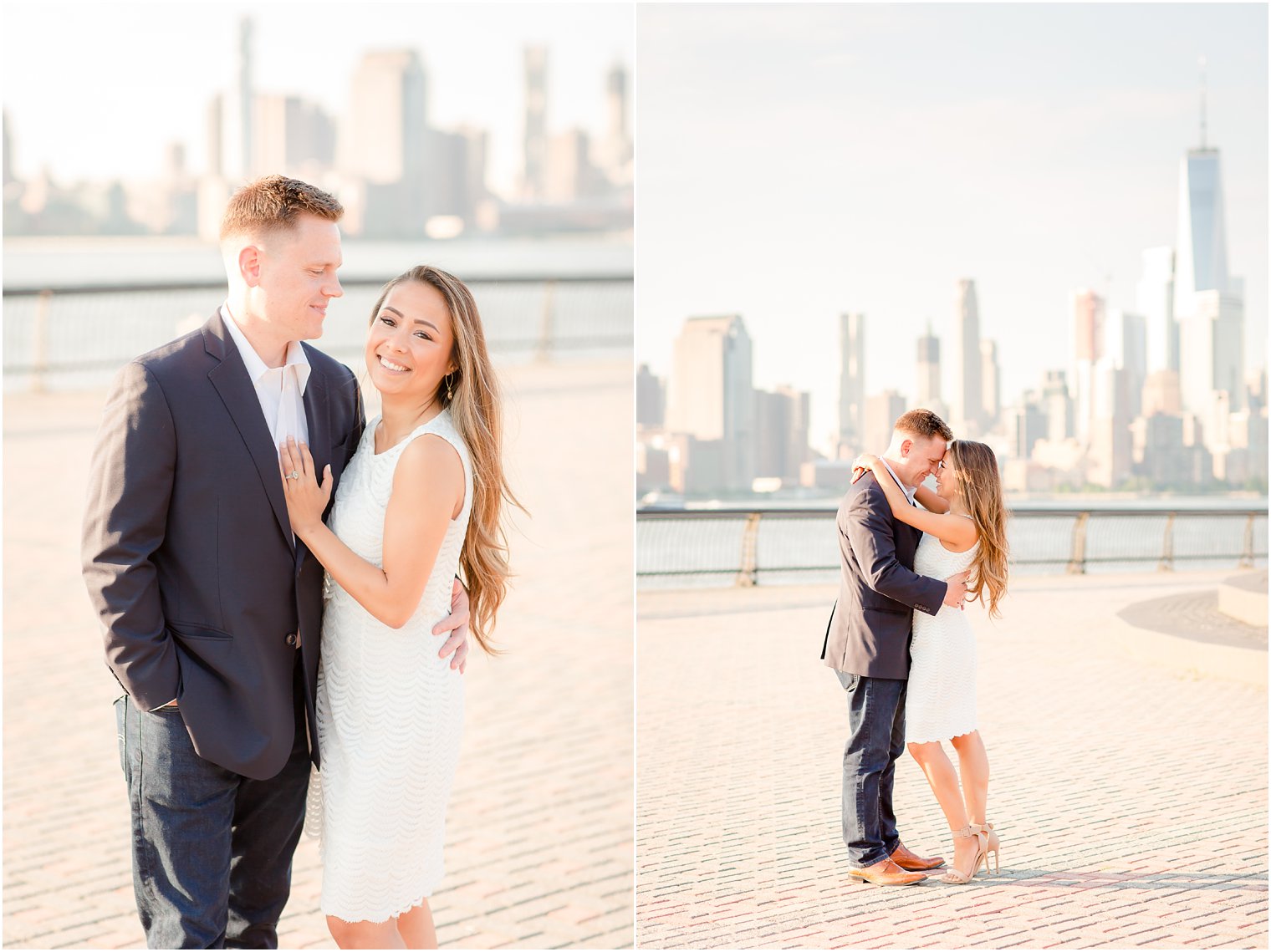 Sunrise engagement session in Hoboken