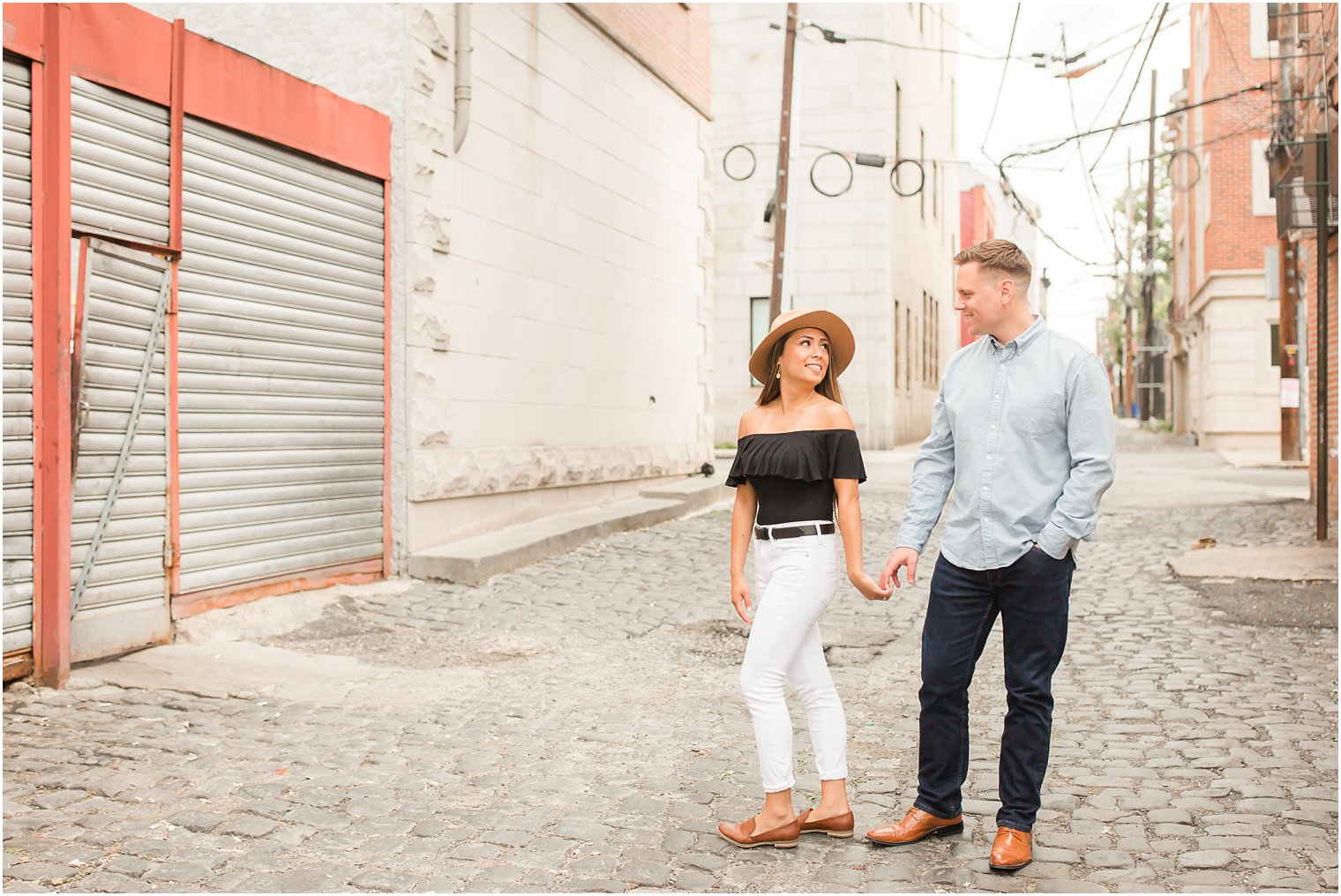 Court Street Hoboken engagement photos