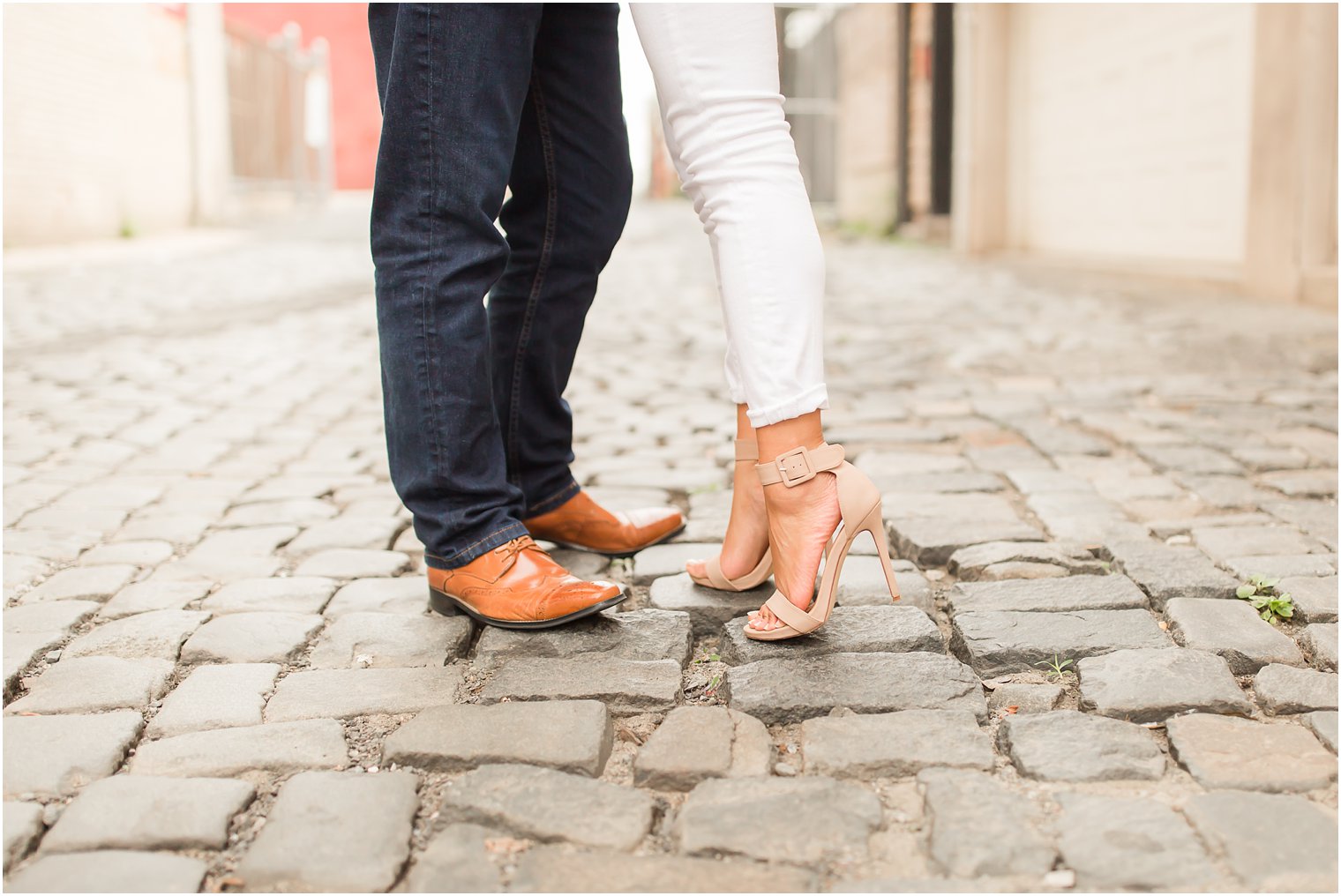 Shoe shot during engagement photos
