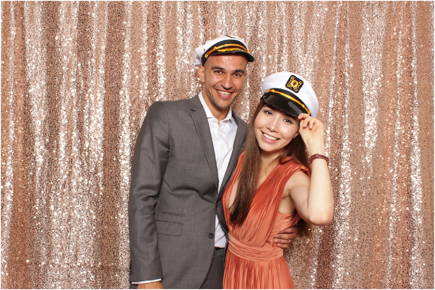 Photo booth with sailors hats