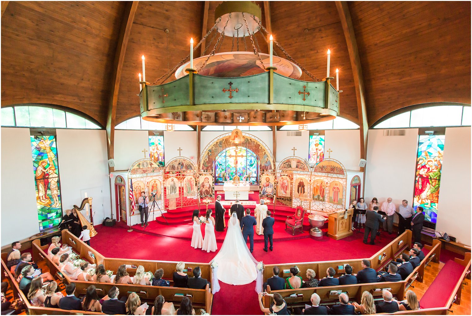 Wedding ceremony at St. Anthony Orthodox Church
