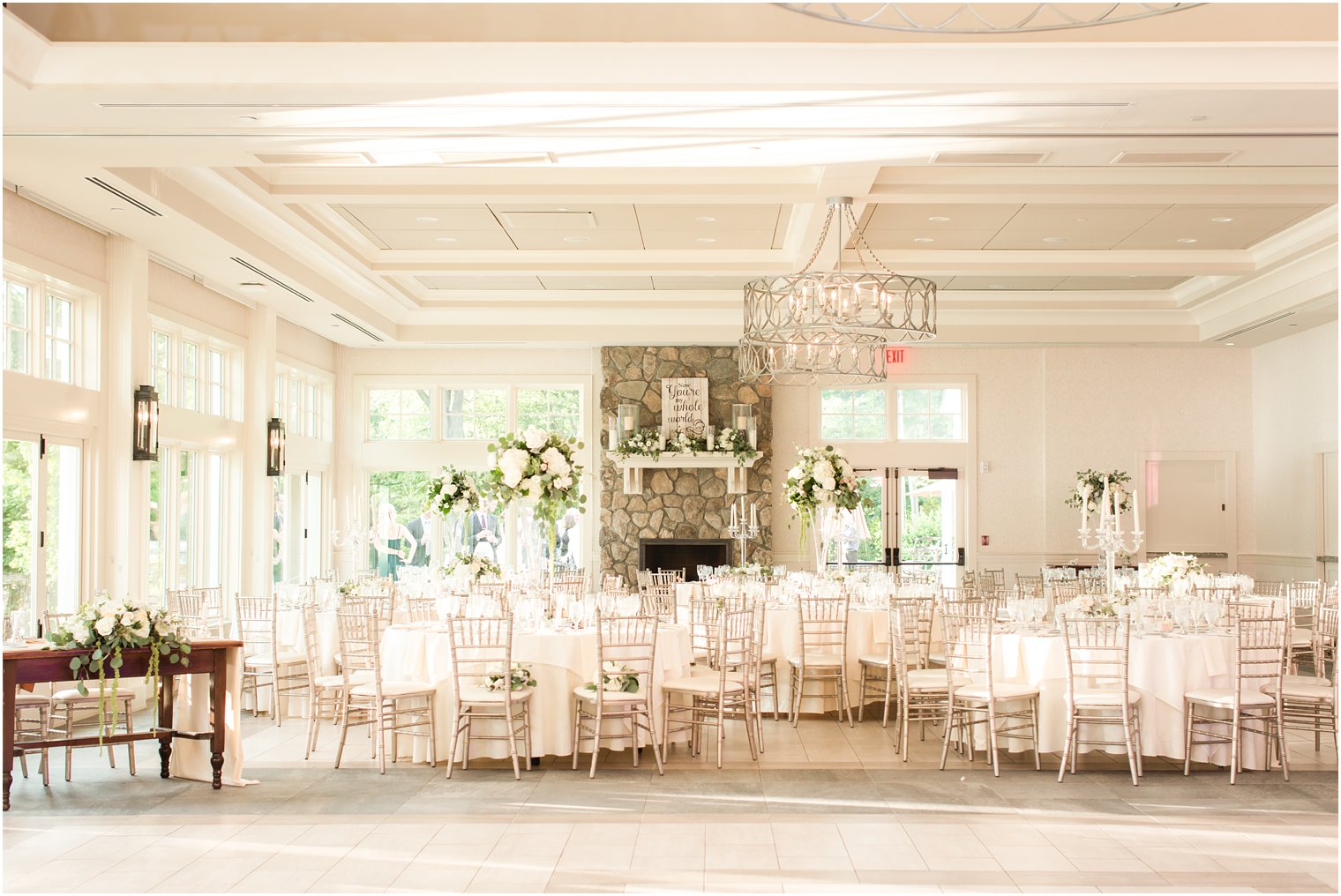 Reception room at Indian Trail Club