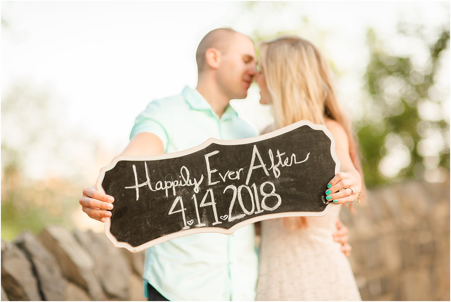 Cute engagement photo prop ideas