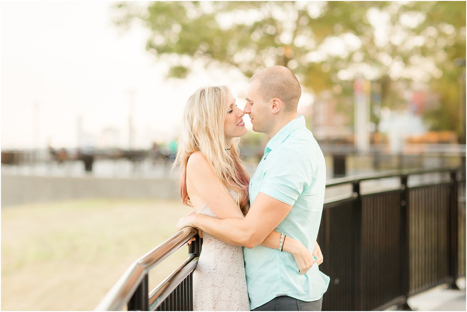 Almost kiss pose for couples