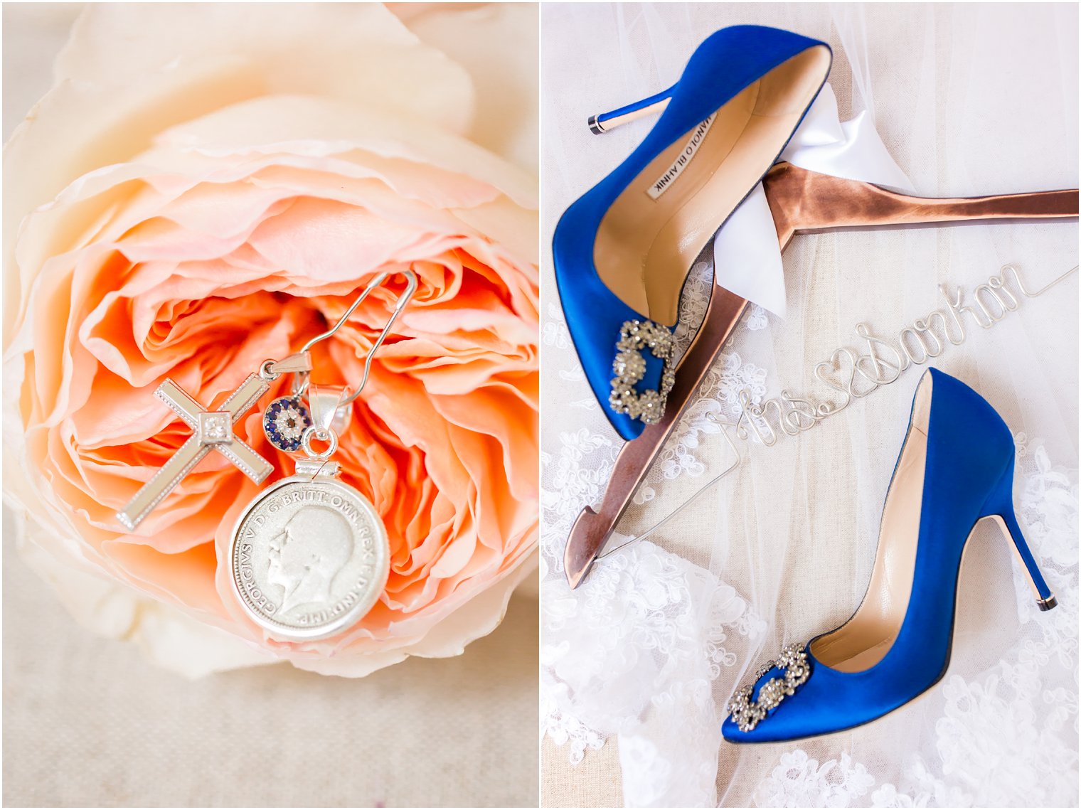 Manolo Blahnik shoes on wedding day