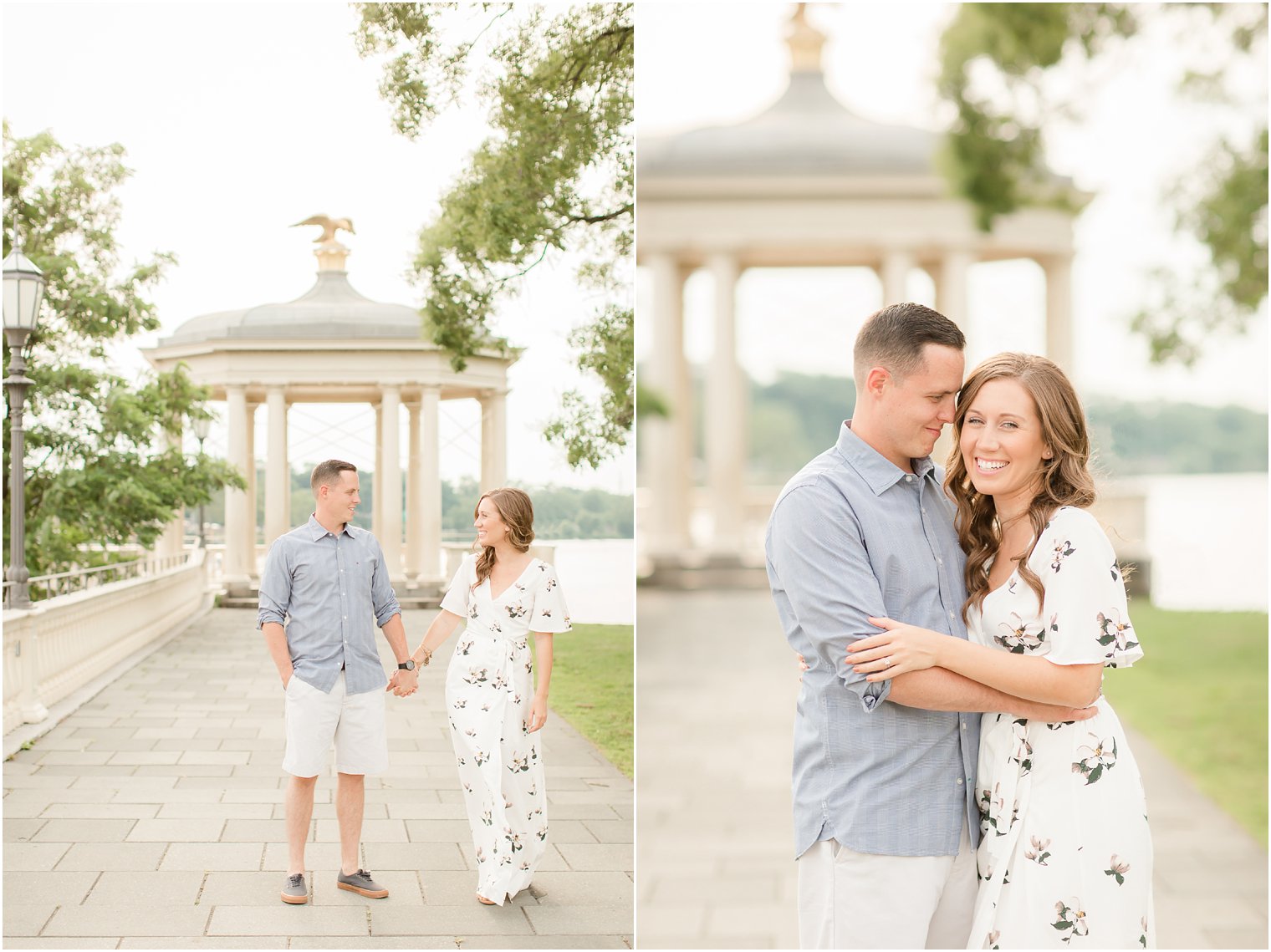 Engagement photos at Water Works Philadelphia | Philadelphia Engagement Photography