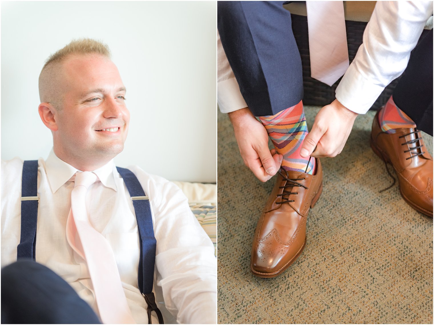 Groom getting ready details