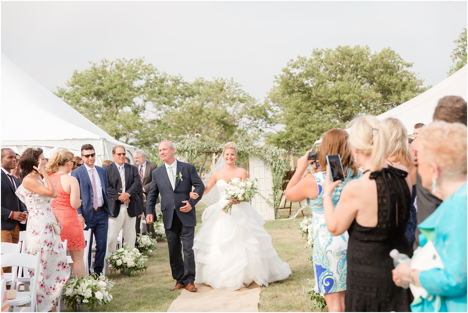 Wedding ceremony at Sandy Hook Chapel Wedding