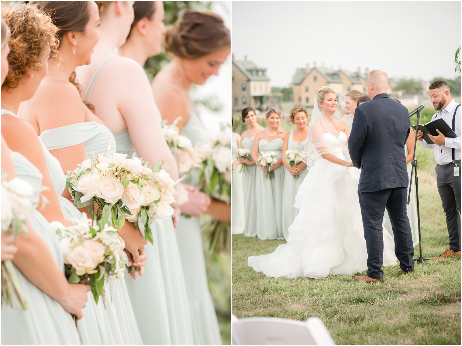 Wedding ceremony at Sandy Hook Chapel Wedding