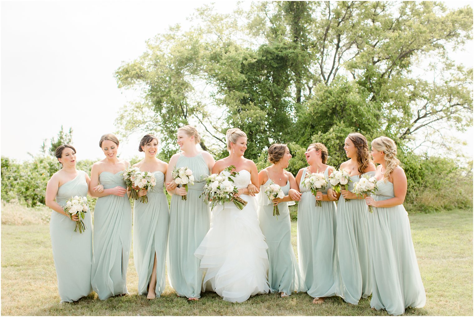 Bridesmaids photo at Sandy Hook