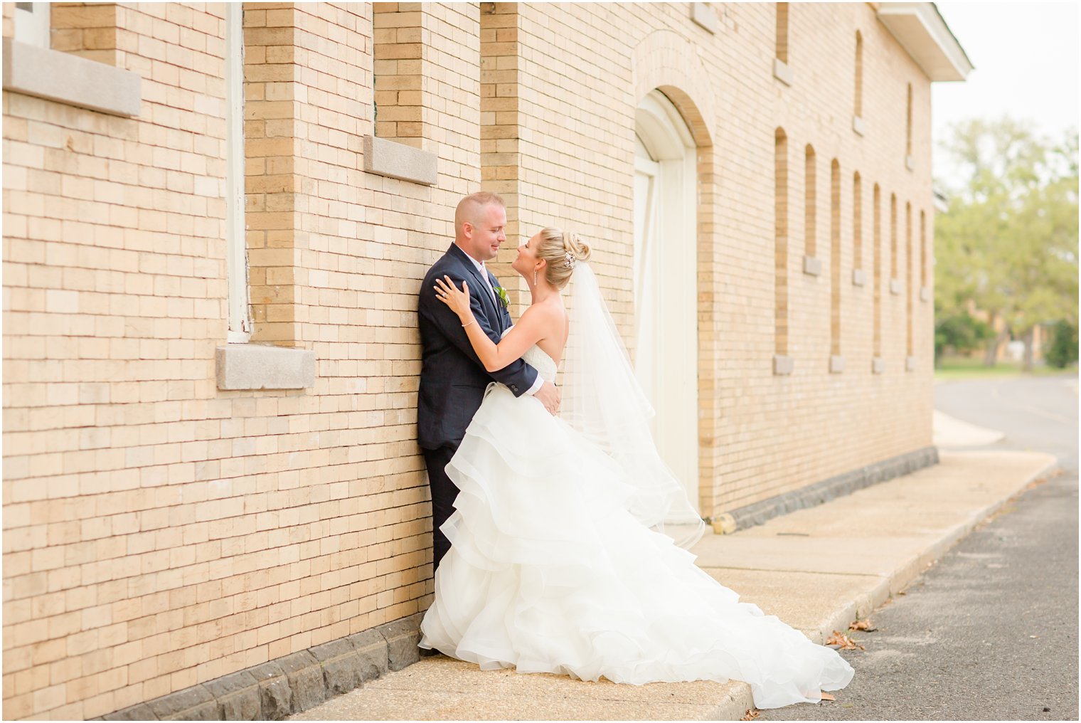 Bride and groom photo at Sandy Hook Chapel Wedding