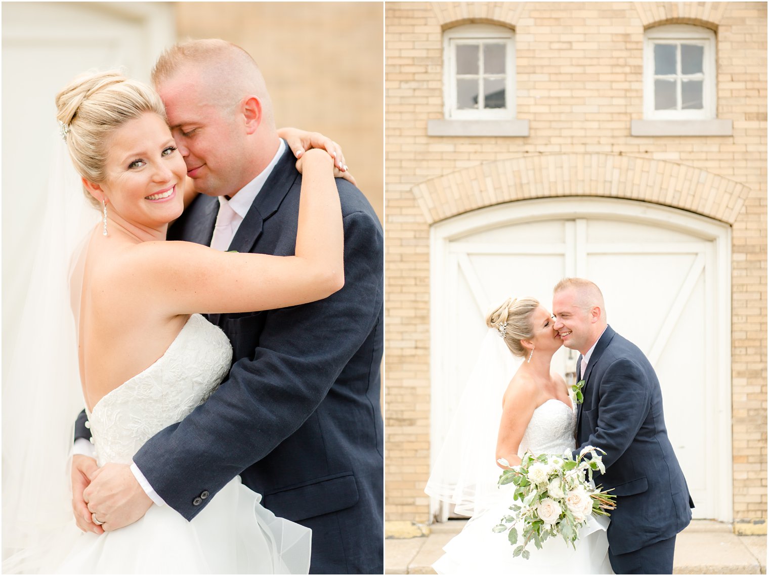 Bride and groom photos at Sandy Hook