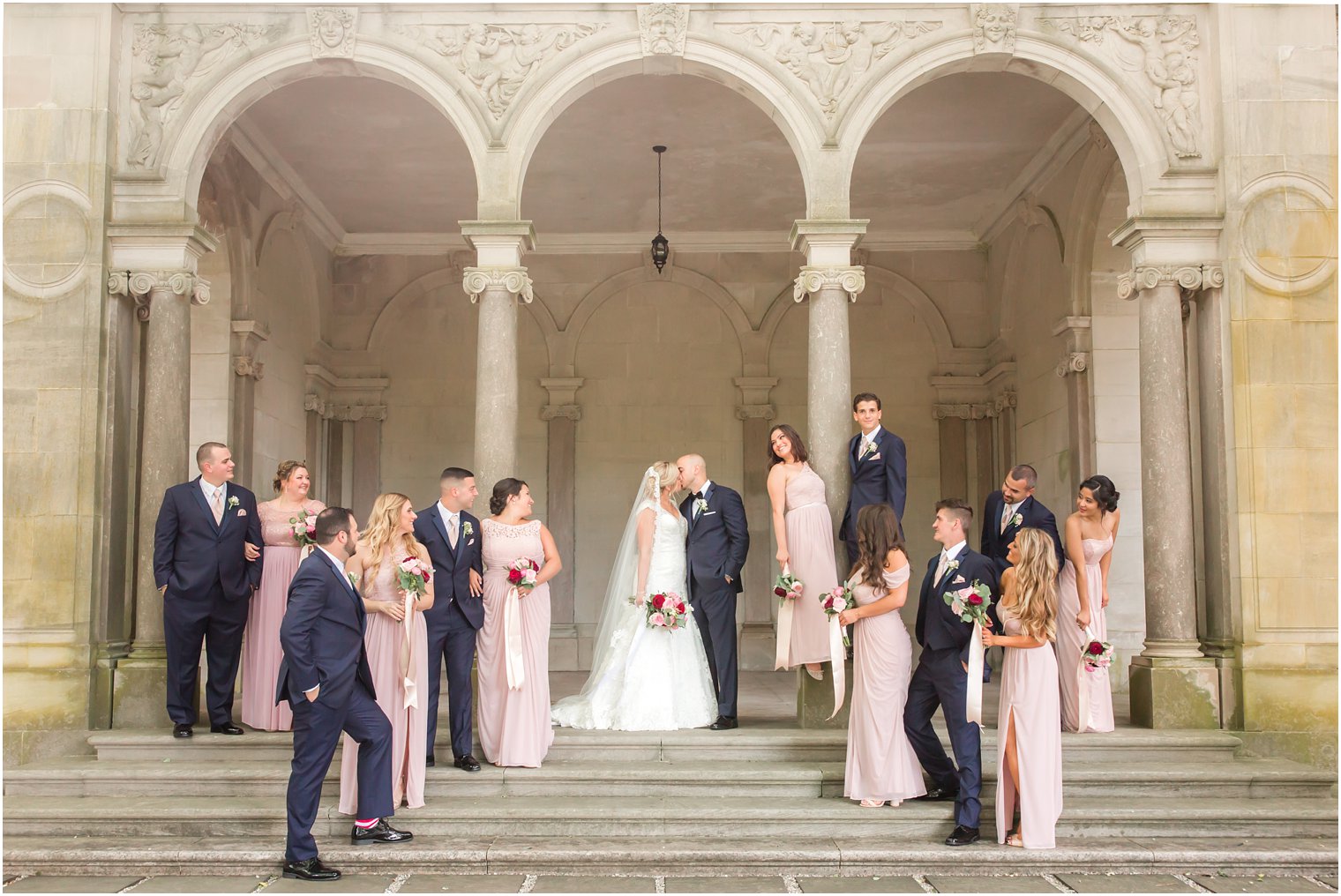 Bridal party at Monmouth University