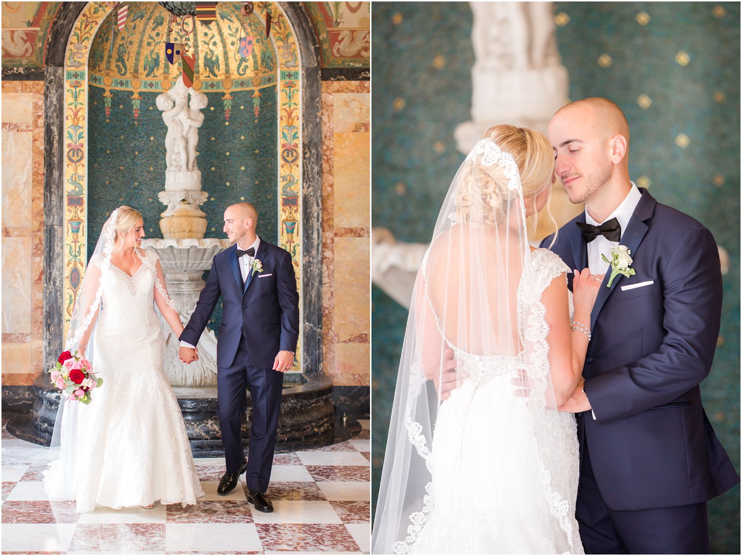 Classic bride and groom photos at Monmouth University