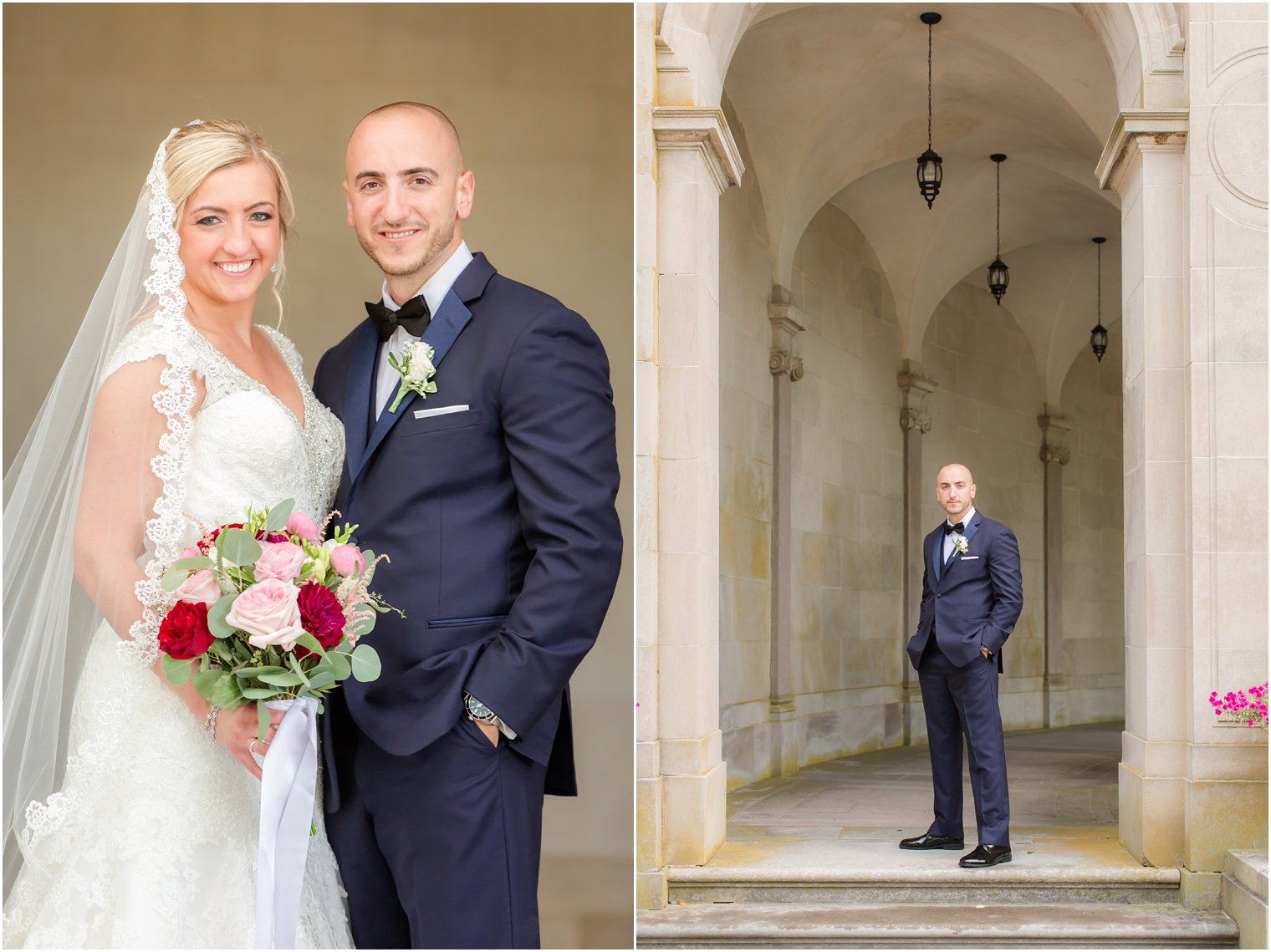 Classic bride and groom portraits