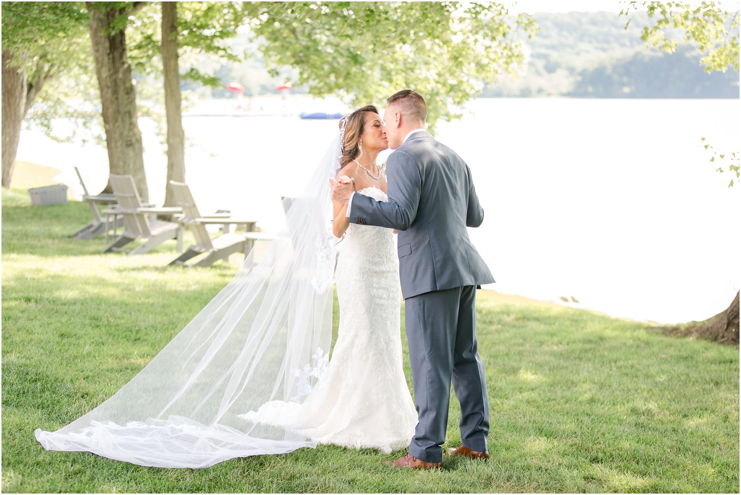 Bride and groom portraits at Indian Trail Club