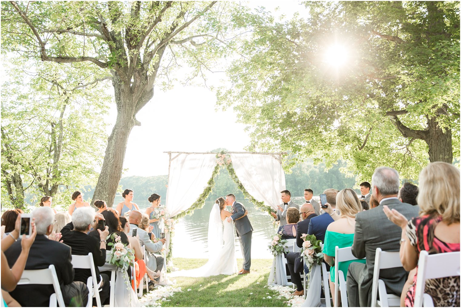 Wedding ceremony at Indian Trail Club | Idalia Photography