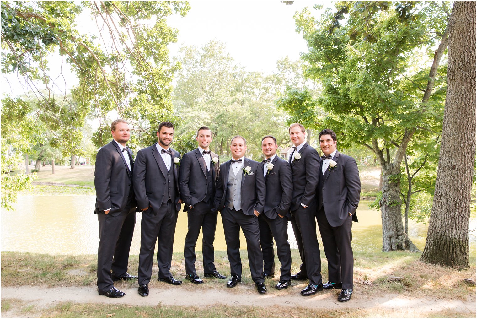 The Sunset Ballroom at Jack Baker's Lobster Shanty Wedding | Groomsmen photo