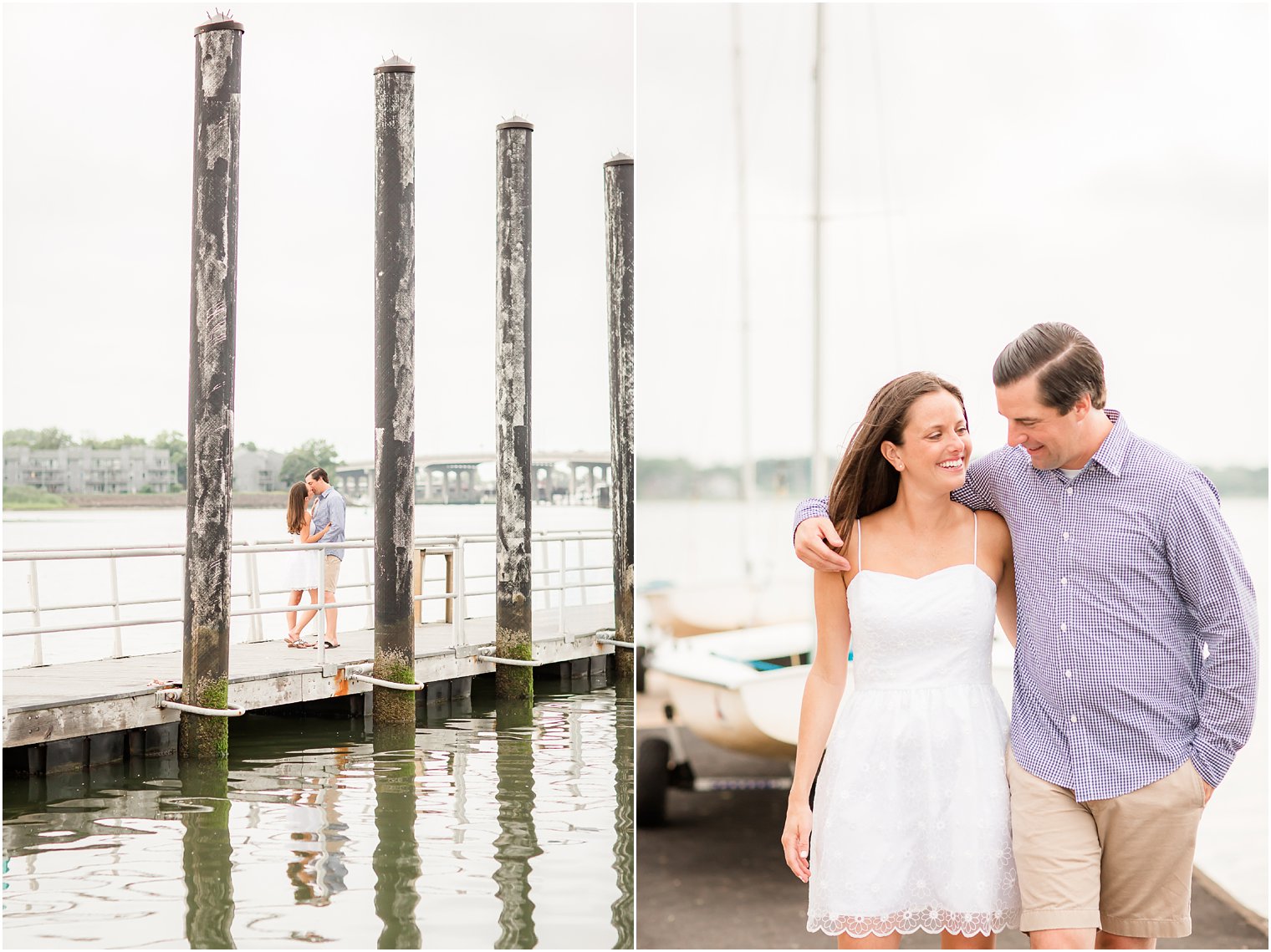 Cloudy day engagement photos