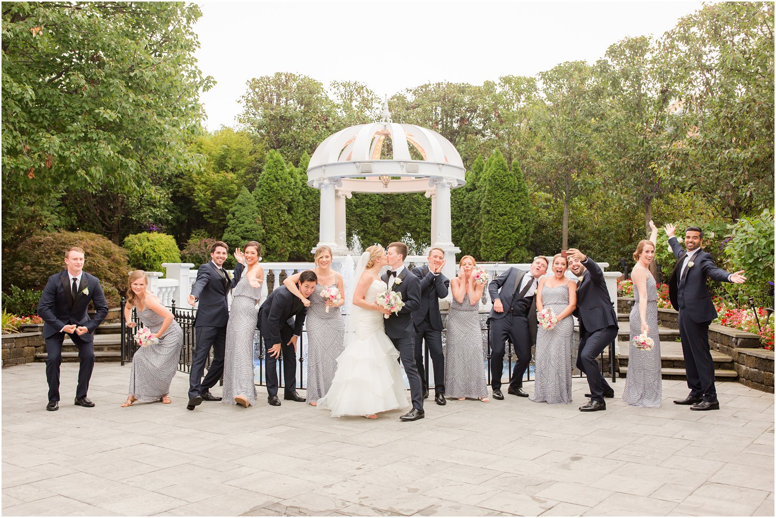 Fun bridal party photo by NJ Wedding Photographers