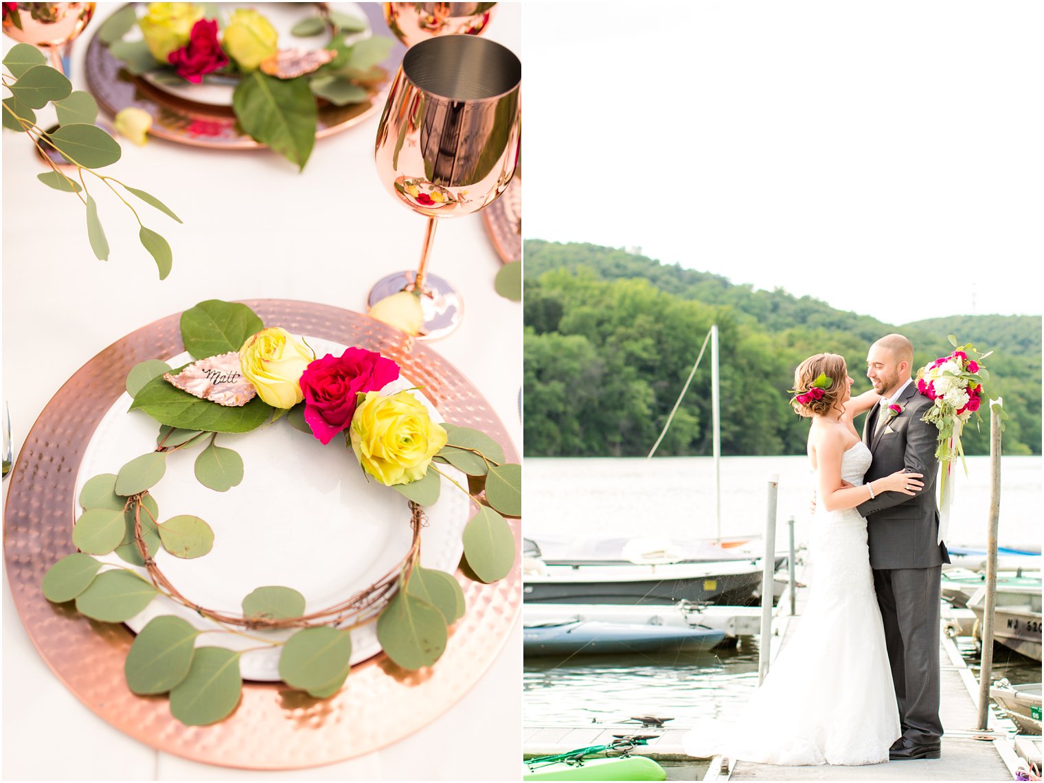 Summer wedding at Lake Valhalla Club