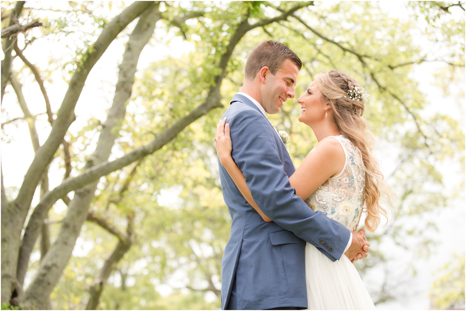 Wedding photo at Sandy Hook Chapel