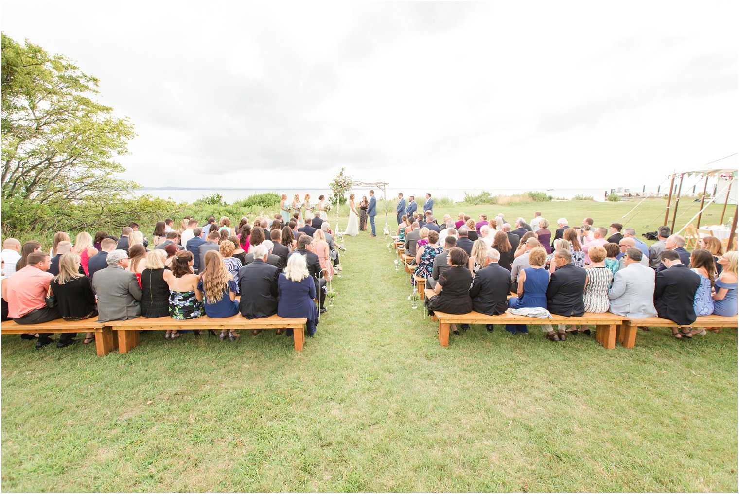 Sandy Hook Chapel Wedding Ceremony by NJ Wedding Photographers Idalia Photography