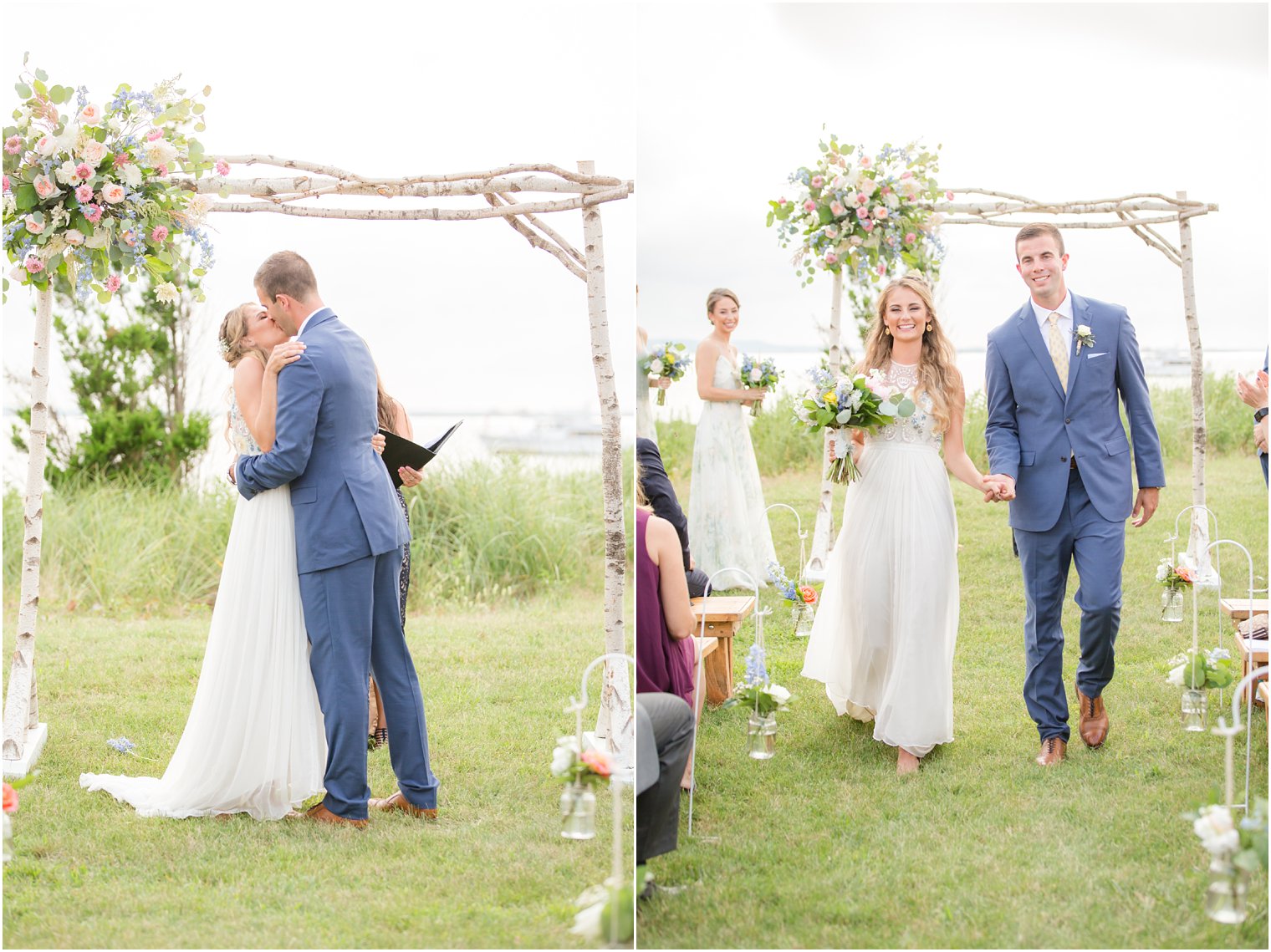 Wedding ceremony photos at Sandy Hook Chapel Wedding