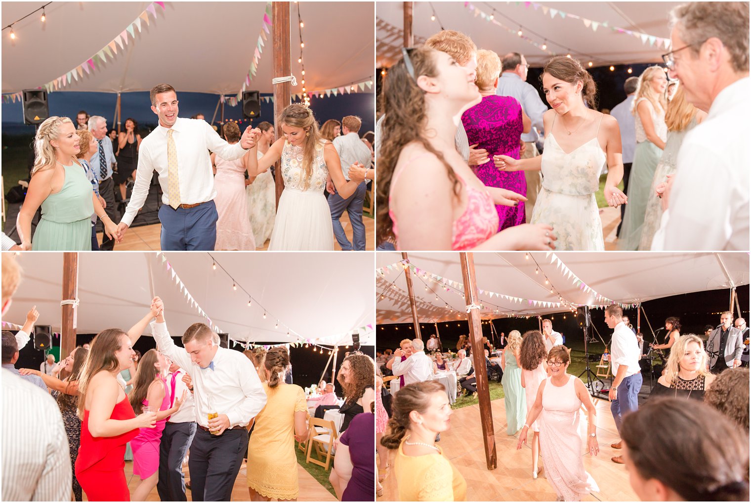 Wedding reception photos at Sandy Hook