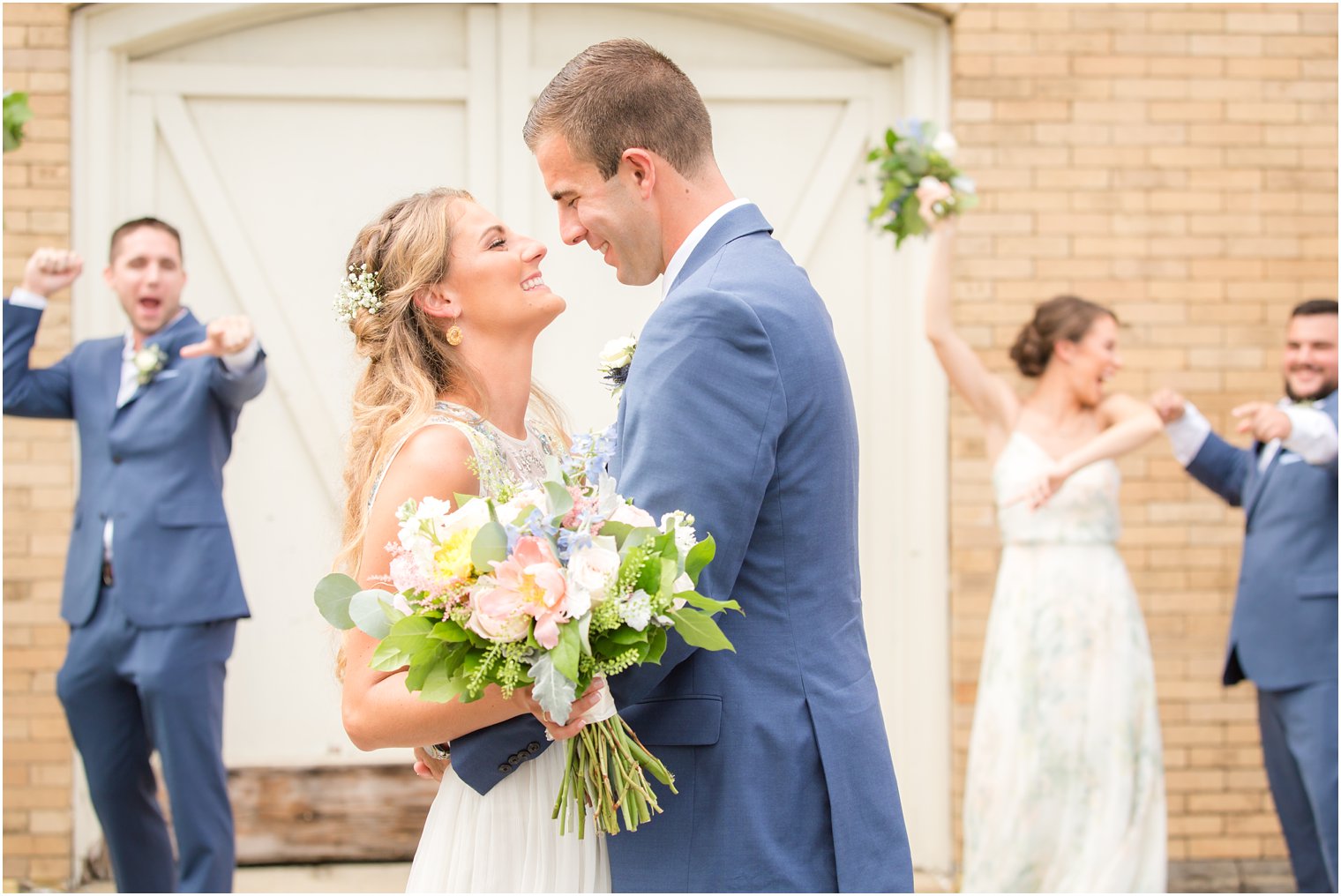 Fun bridal party photo