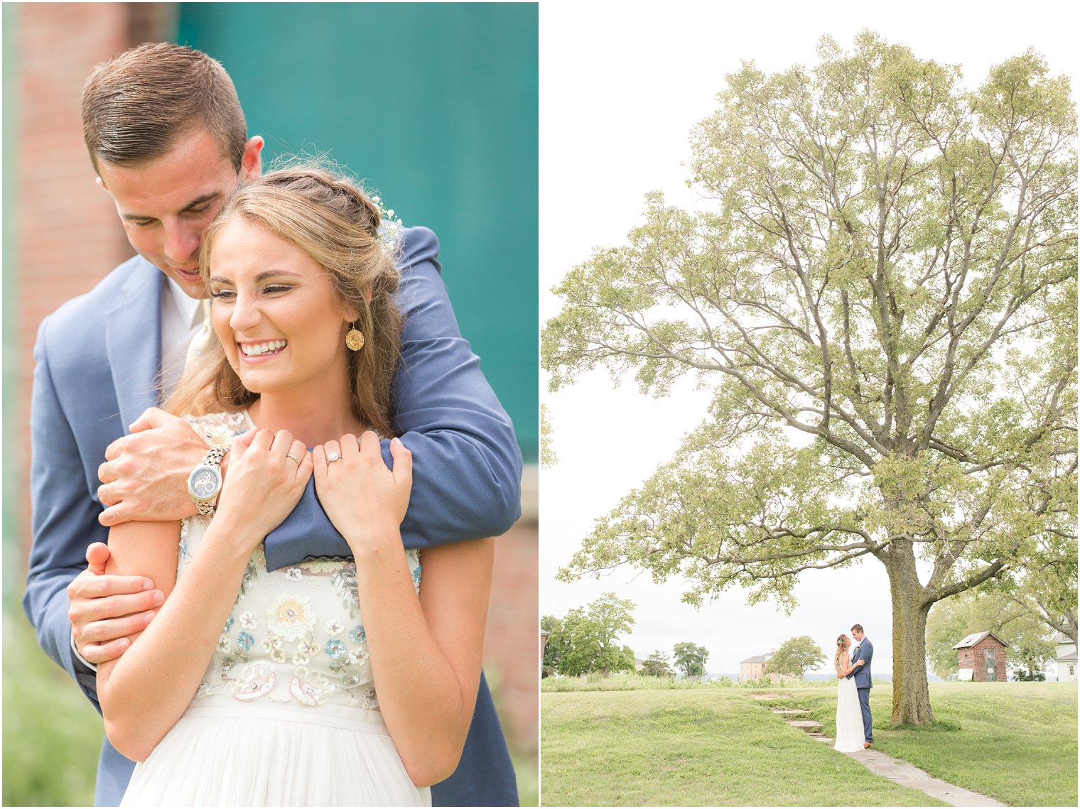 Wedding photo at Sandy Hook Chapel