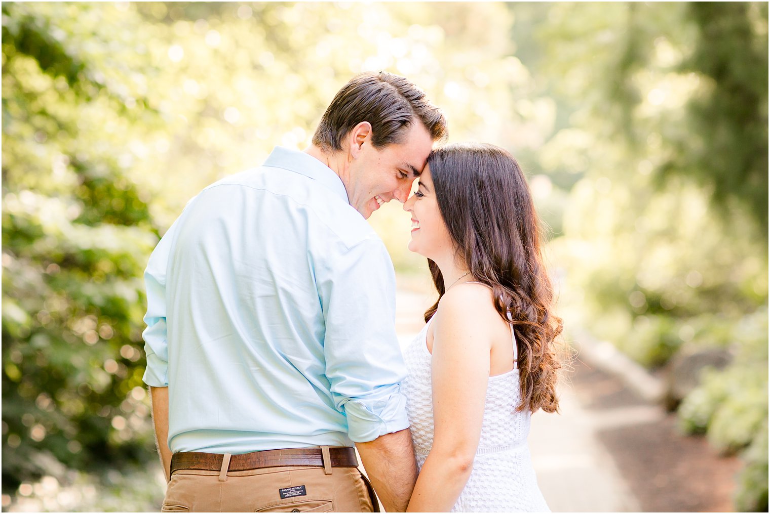 Happy couple for engagement photos