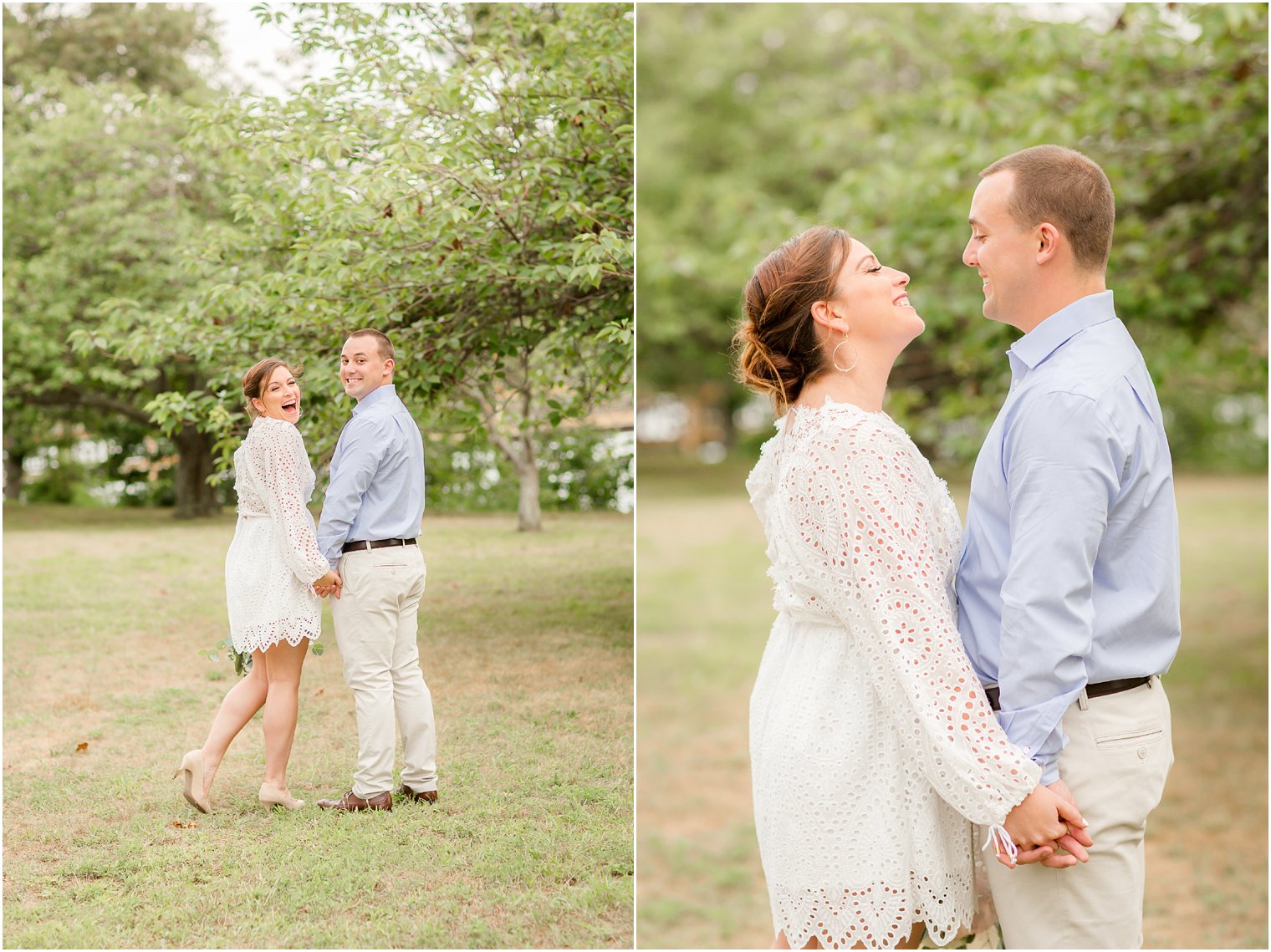 Spring Lake NJ Engagement Photos at Divine Park