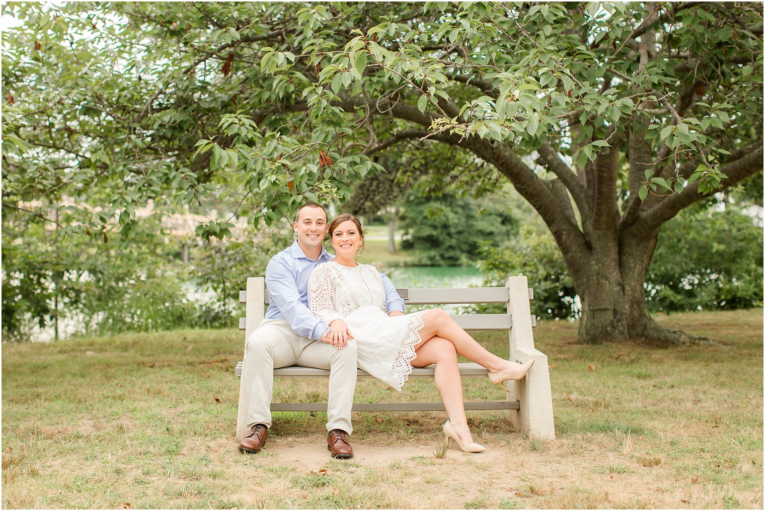 Light and airy engagement photographer