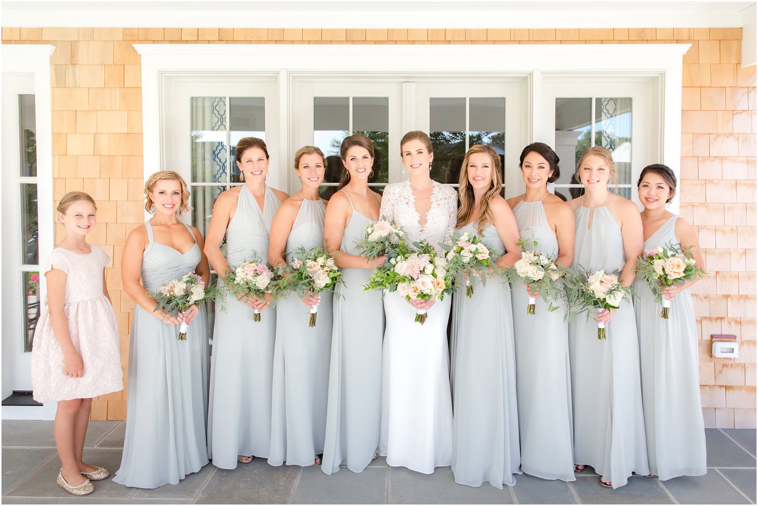 Bridesmaids at Bay Head Yacht Club Wedding Photos