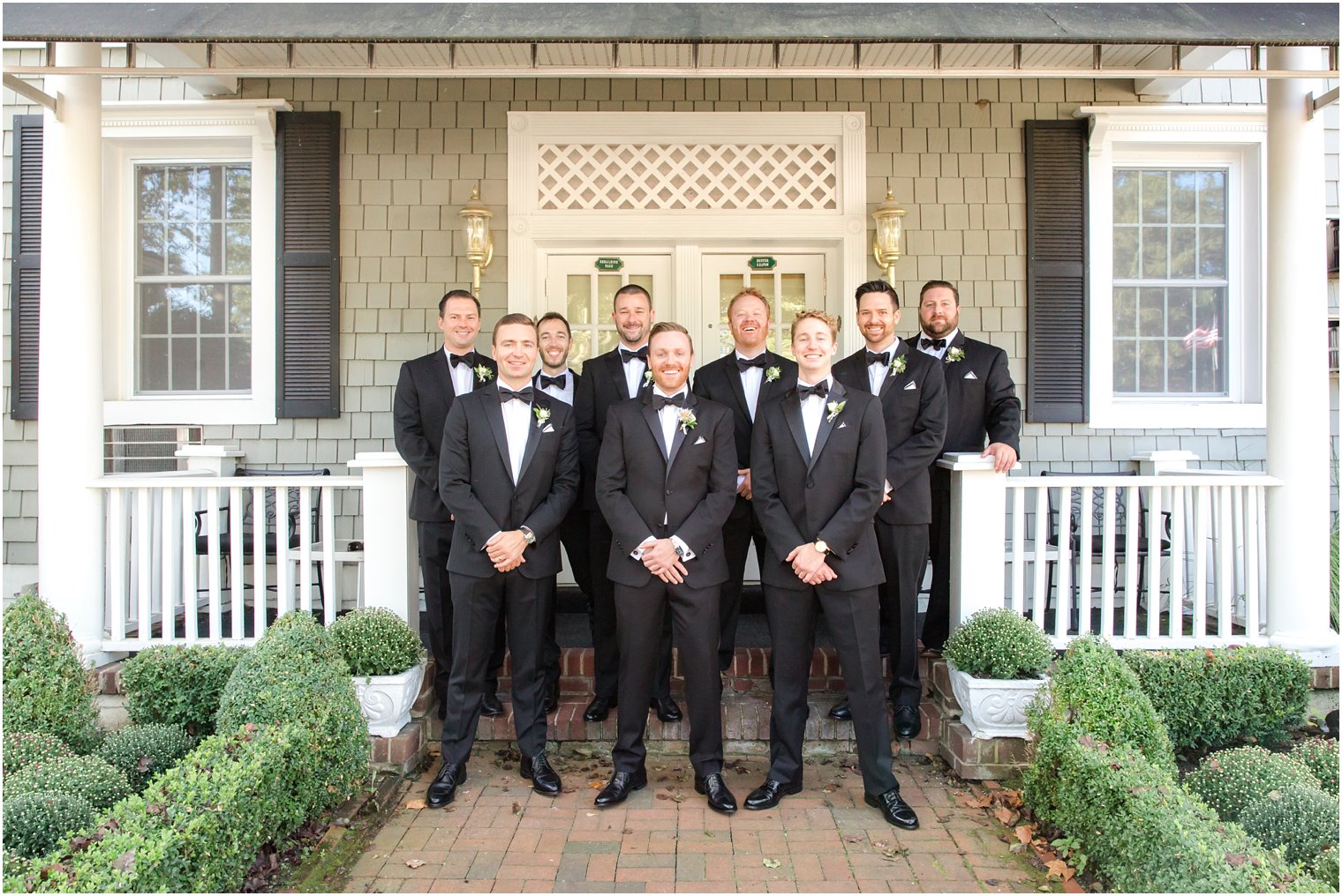 Groom and groomsmen at The Chateau, Spring Lake NJ