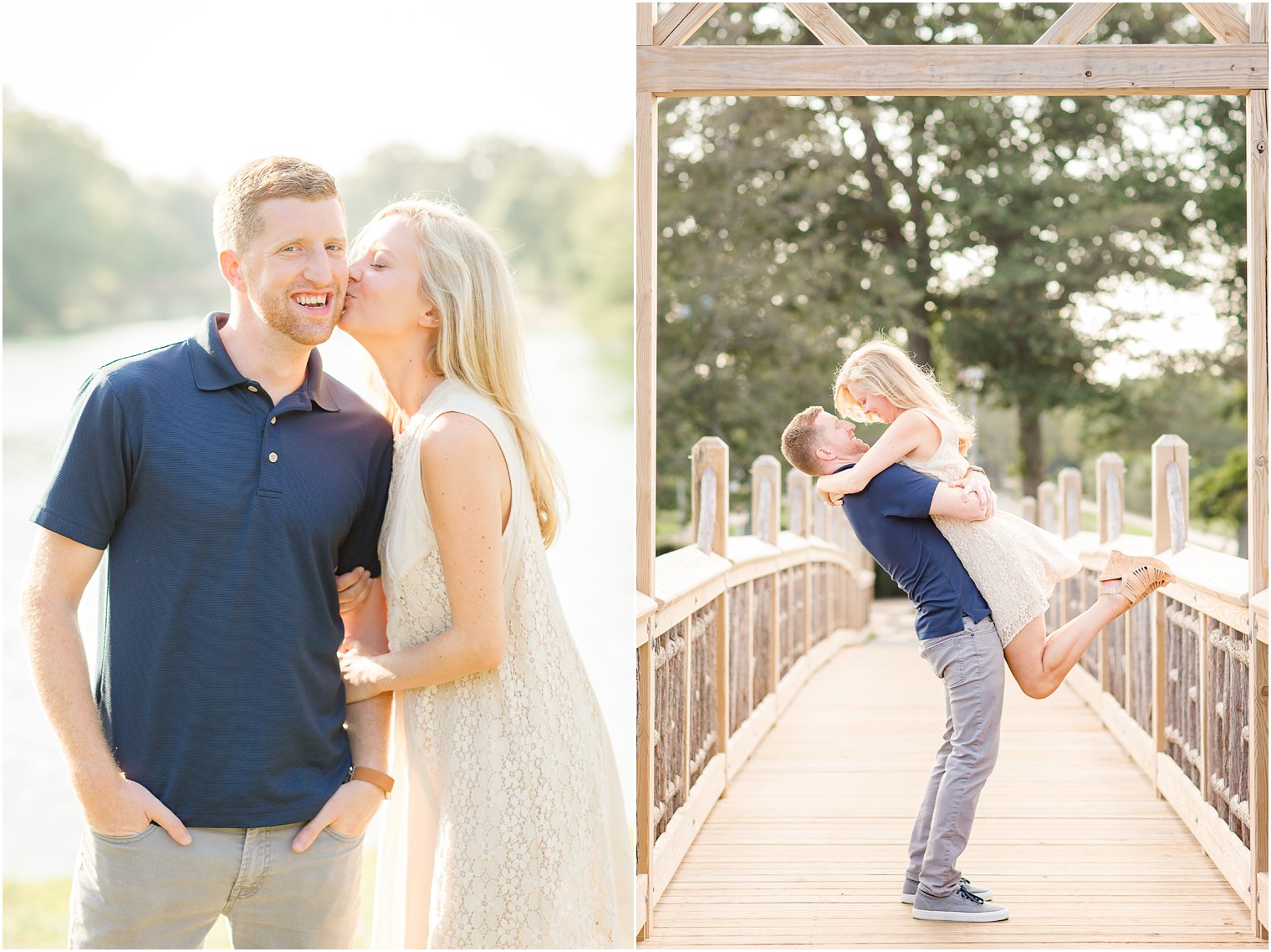 Engagement photos at Divine Park in Spring Lake, NJ