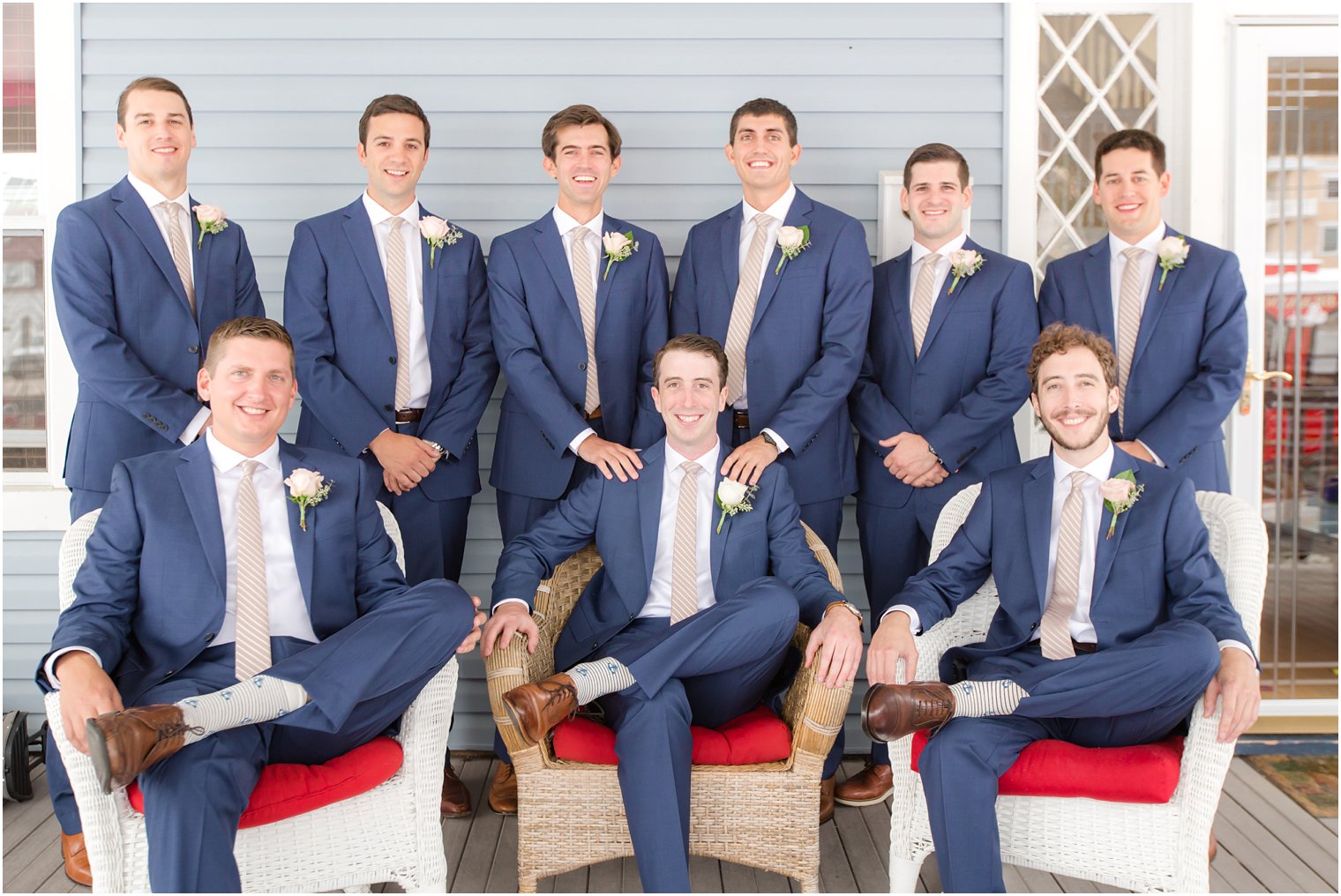 Groomsmen photos at McLoone's Pier House Wedding