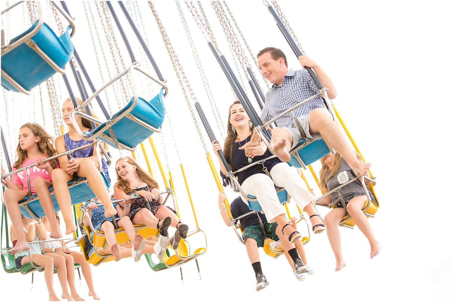 Couple's session on Point Pleasant Boardwalk