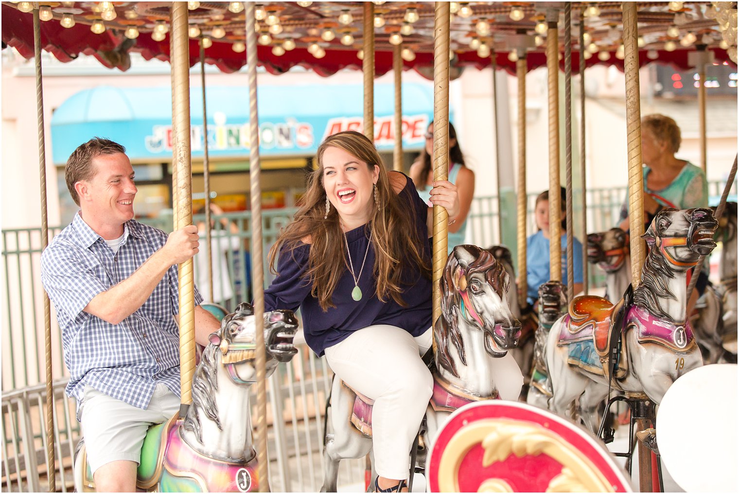 Point Pleasant Boardwalk Engagement