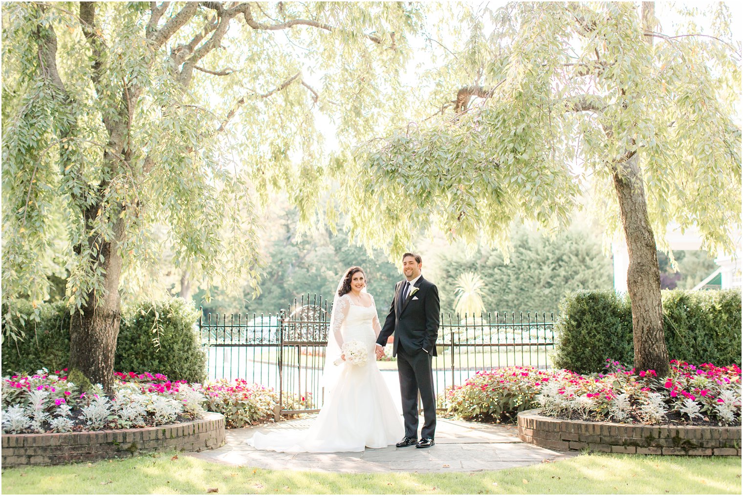 Elegant bride and groom photos at Shadowbrook in Shrewsbury, NJ