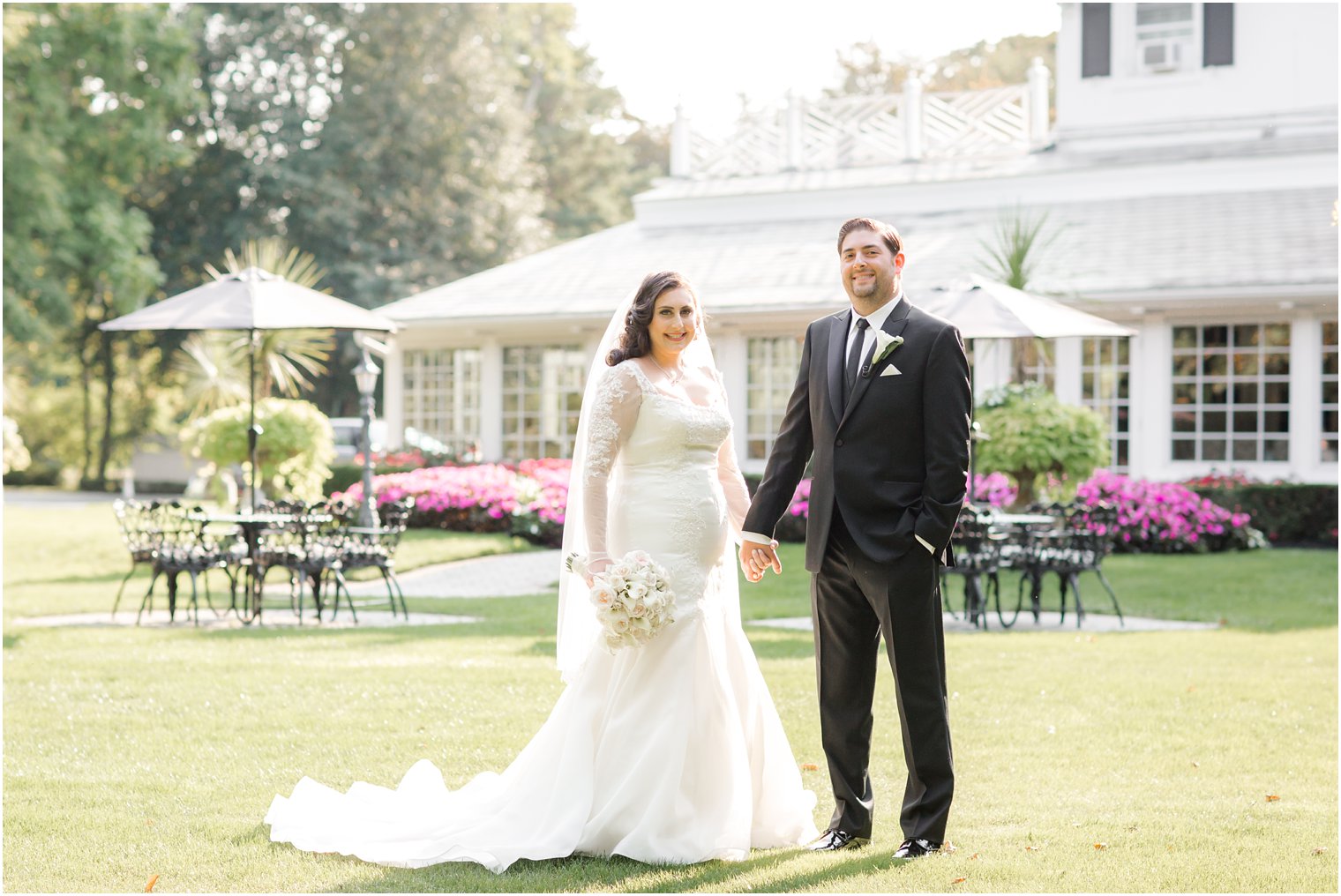 Formal bride and groom portraits by Shadowbrook Wedding Photographers Idalia Photography