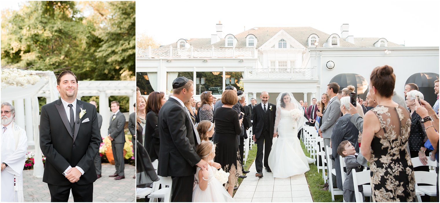 Wedding ceremony at Shadowbrook