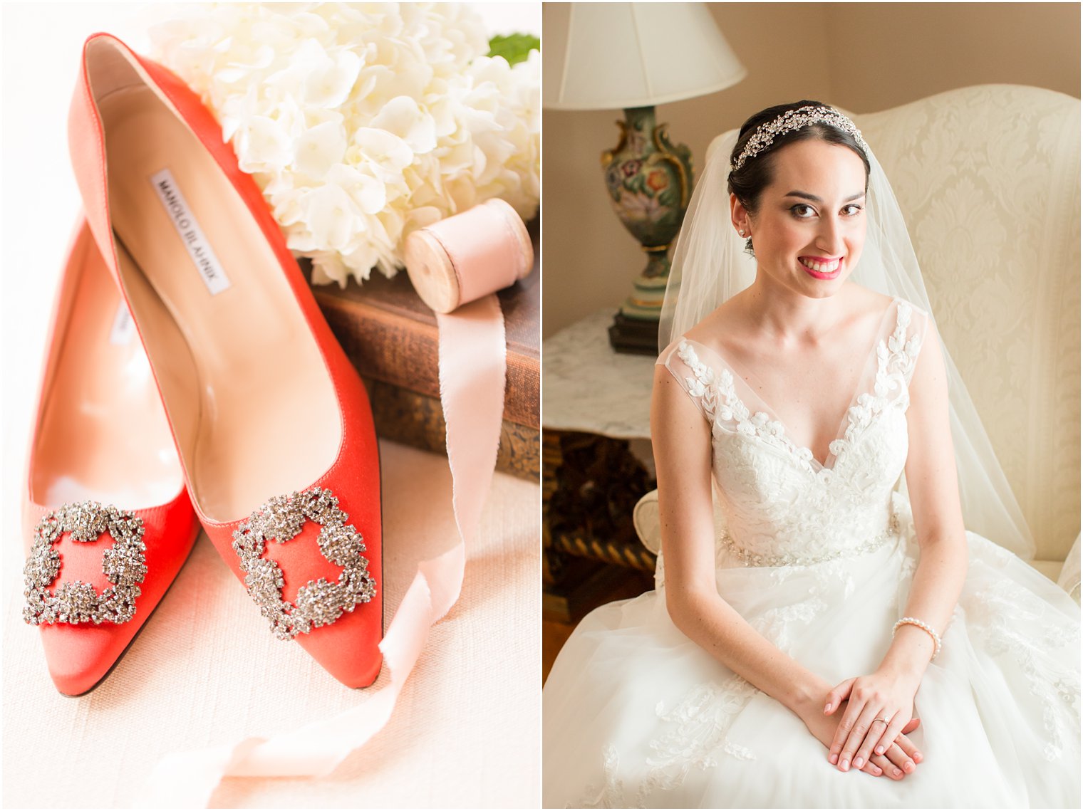 Manolo Blahnik shoes for wedding day