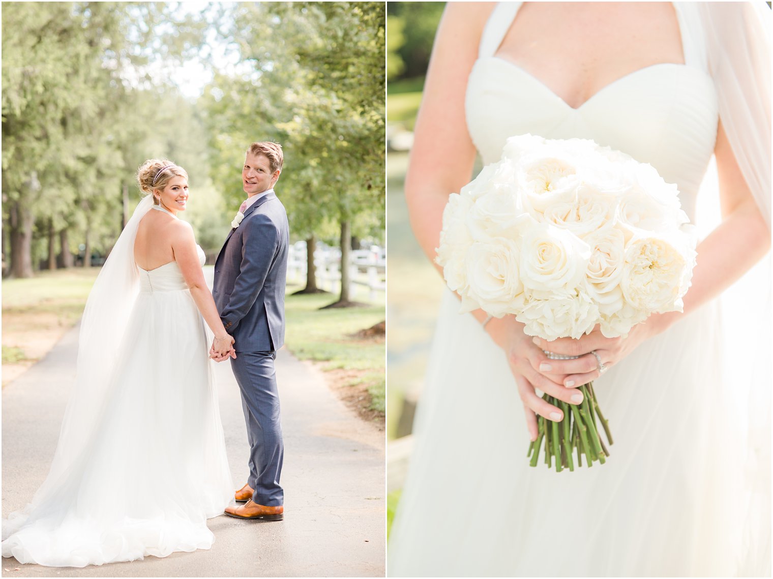 Bride and groom portraits at Windows on the Water at Frogbridge Wedding