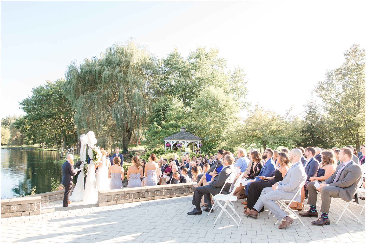 Windows on the Water at Frogbridge outdoor wedding ceremony