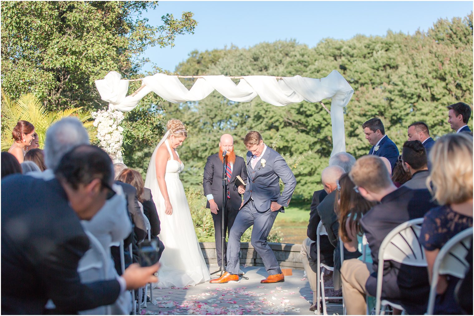 Windows on the Water at Frogbridge outdoor wedding ceremony