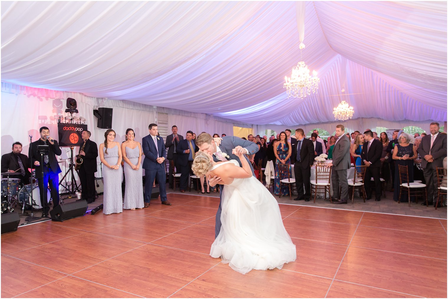 Windows on the Water at Frogbridge tented wedding reception