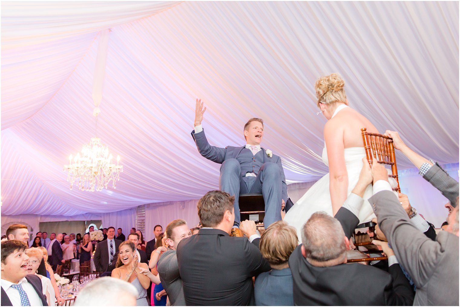 Windows on the Water at Frogbridge tented wedding reception